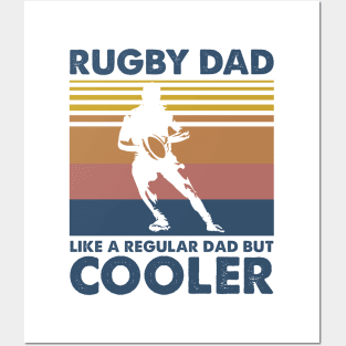 Rugby Dad Vintage Gift Father's Day Posters and Art